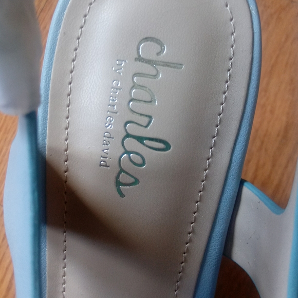 ❇ NIB ❇ Charles by Charles David Muted Blue Layne Espadrille Wedges, Size 8.5 - Picture 10 of 14